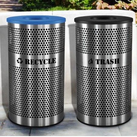 Stainless Steel Recycling Receptacles Stainless Steel Recycling Receptacles