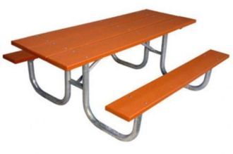 Picnic table 8-ft. extra Heavy Duty ADA Double End with Recycled Plastic Top & Seats
