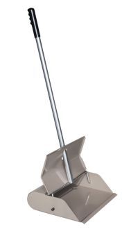 12" Wide, Large Capacity, Steel, Self Closing Dustpan, Carton of 6