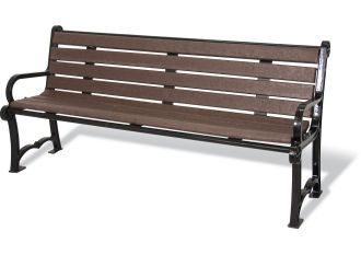 Charleston 8 foot recycled bench