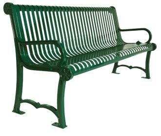 6 Foot Charleston Slat Back Park Bench