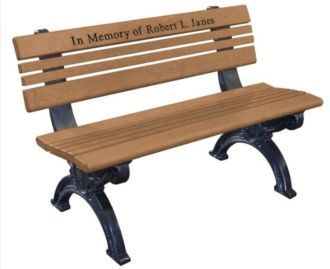 4 Foot Cambridge Memorial Bench