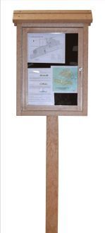 Message Center Small Two Sided with 8 Foot Post