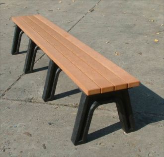 8 Foot Deluxe Backless Park Bench