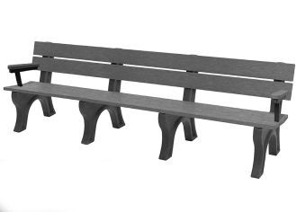 8 Foot EconoMizer Traditional Park Bench with Armrest