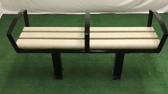 Backless 4 foot Green Brook Park Bench