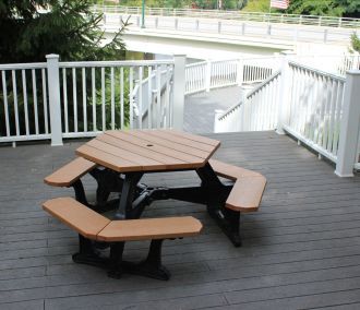 Recycled Plastic Hexagon Picnic Table