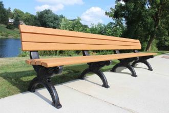 8 Foot Silhouette Park Bench
